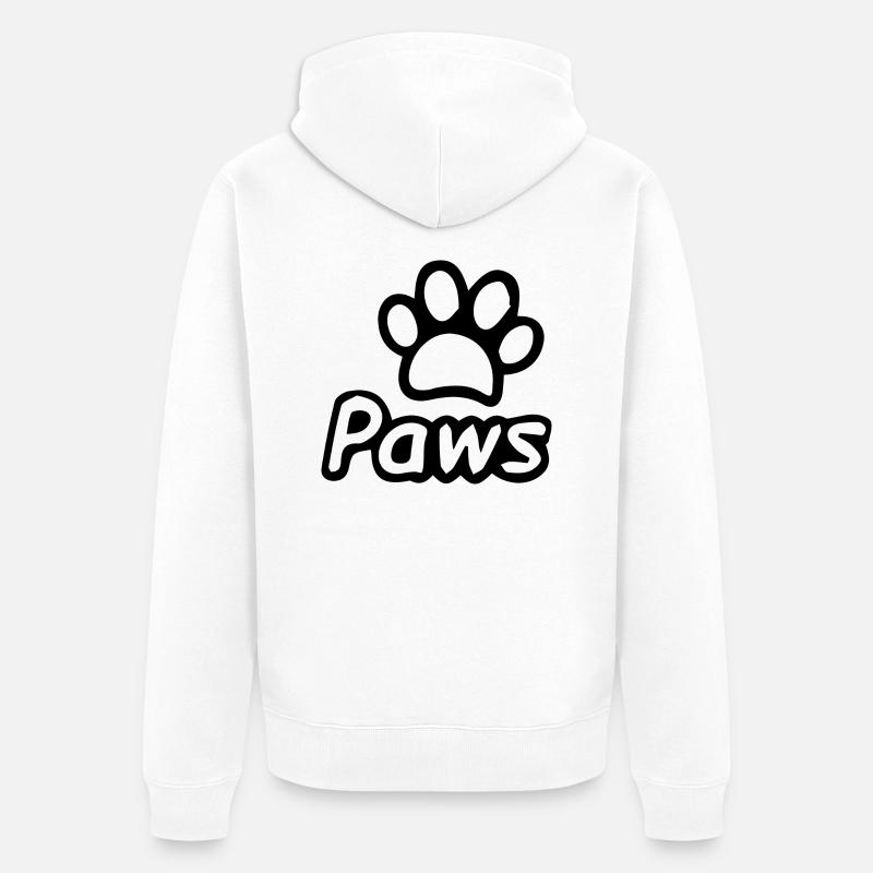 Hund Chien - Veste à capuche bio Premium Unisexe - blanc