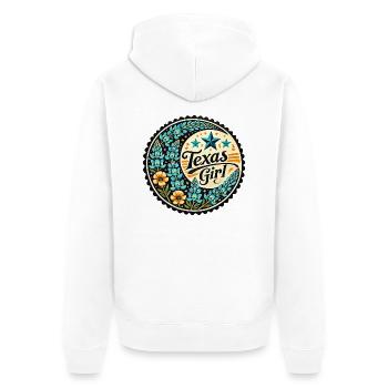Fille du Texas - Veste à capuche bio Premium Unisexe - blanc - Dos - Thijin (182cm)