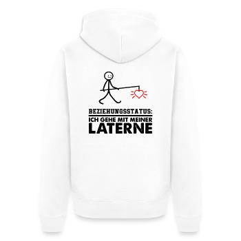 My Lantern 02 - Unisex Premium Organic Zip Hoodie - white - Back - Thijin (182cm)