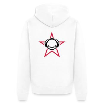 DJ - Veste à capuche bio Premium Unisexe - blanc - Dos - Thijin (182cm)