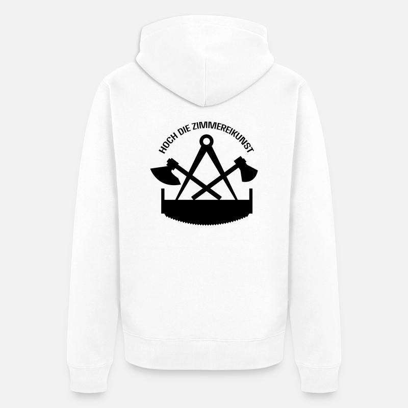 zimmermann - Unisex Premium Bio Zip Hoodie - Weiß