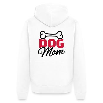 Dog Mom - Veste à capuche bio Premium Unisexe - blanc - Dos - Thijin (182cm)