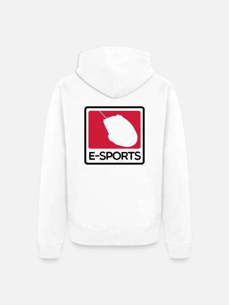 e-sports - Unisex Premium Organic Zip Hoodie - white
