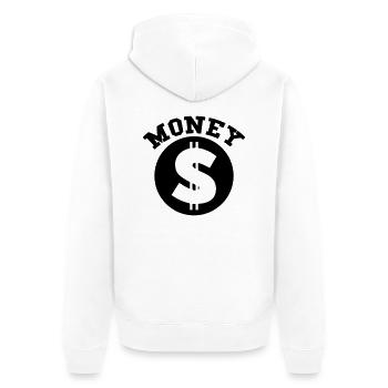 Argent - Veste à capuche bio Premium Unisexe - blanc - Dos - Thijin (182cm)