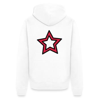 Petite étoile - Veste à capuche bio Premium Unisexe - blanc - Dos - Thijin (182cm)