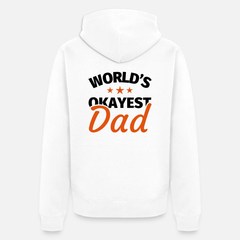 Le cadeau du père - Veste à capuche bio Premium Unisexe - blanc