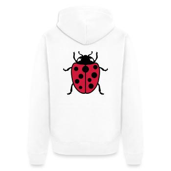 Coccinelle - Veste à capuche bio Premium Unisexe - blanc - Dos - Thijin (182cm)