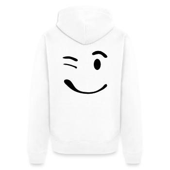 smile_1_f2 - Veste à capuche bio Premium Unisexe - blanc - Dos - Thijin (182cm)