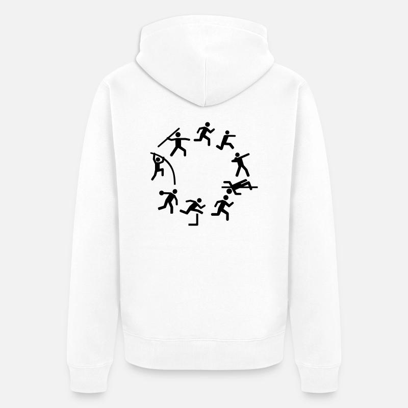 Decathlon - Veste à capuche bio Premium Unisexe - blanc