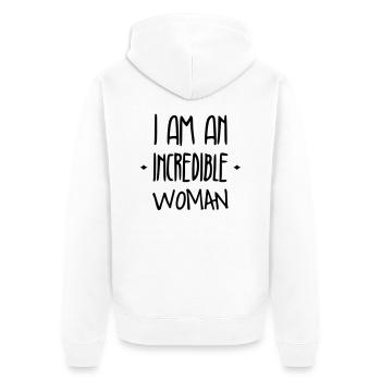 Mädchen / Fee / Prinzessin / Baby - Unisex Premium Bio Zip Hoodie - Weiß - Hinten - Thijin (182cm)