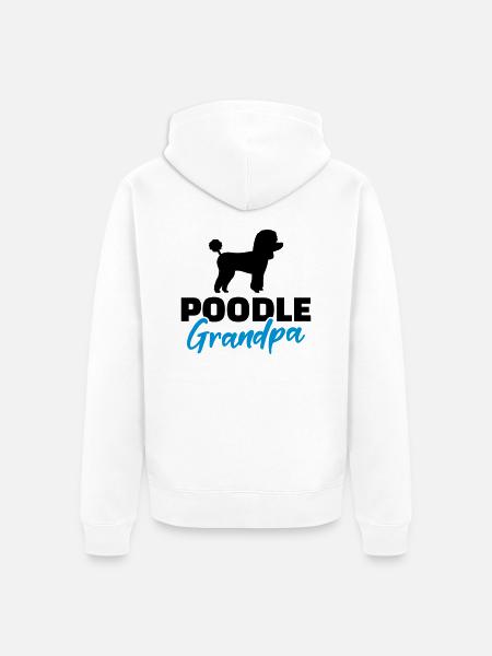 Caniche - Veste à capuche bio Premium Unisexe - blanc