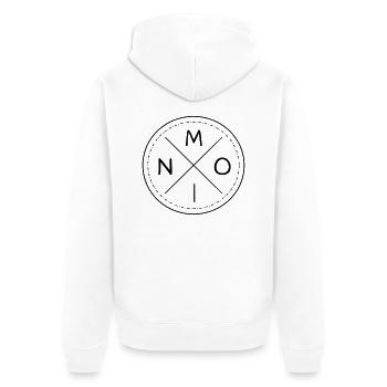 Bonjour - Veste à capuche bio Premium Unisexe - blanc - Dos - Thijin (182cm)