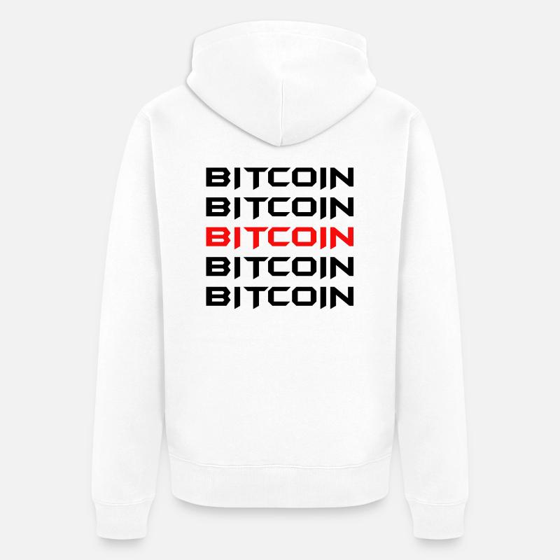 Bitcoin Trading Crypto Stocks - Veste à capuche bio Premium Unisexe - blanc