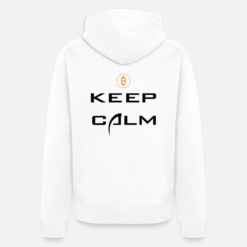 Bitcoin Trading Crypto Stocks - Veste à capuche bio Premium Unisexe - blanc