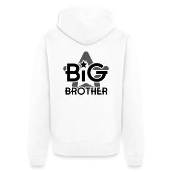 FRÈRE AÎNÉ - Veste à capuche bio Premium Unisexe - blanc - Dos - Thijin (182cm)