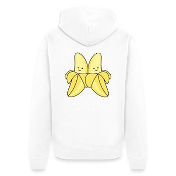 Bande dessinée Bananes - Veste à capuche bio Premium Unisexe - blanc - Dos - Thijin (182cm)