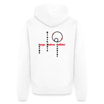 Black Hole - Grand collisionneur de hadrons - Veste à capuche bio Premium Unisexe - blanc - Dos - Thijin (182cm)