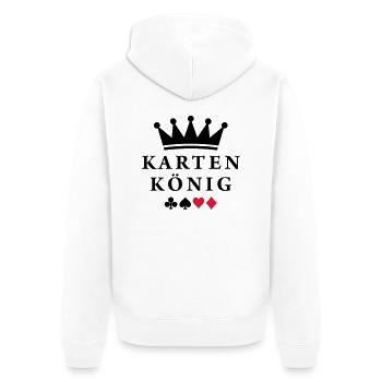 karten_koenig - Veste à capuche bio Premium Unisexe - blanc - Dos - Thijin (182cm)
