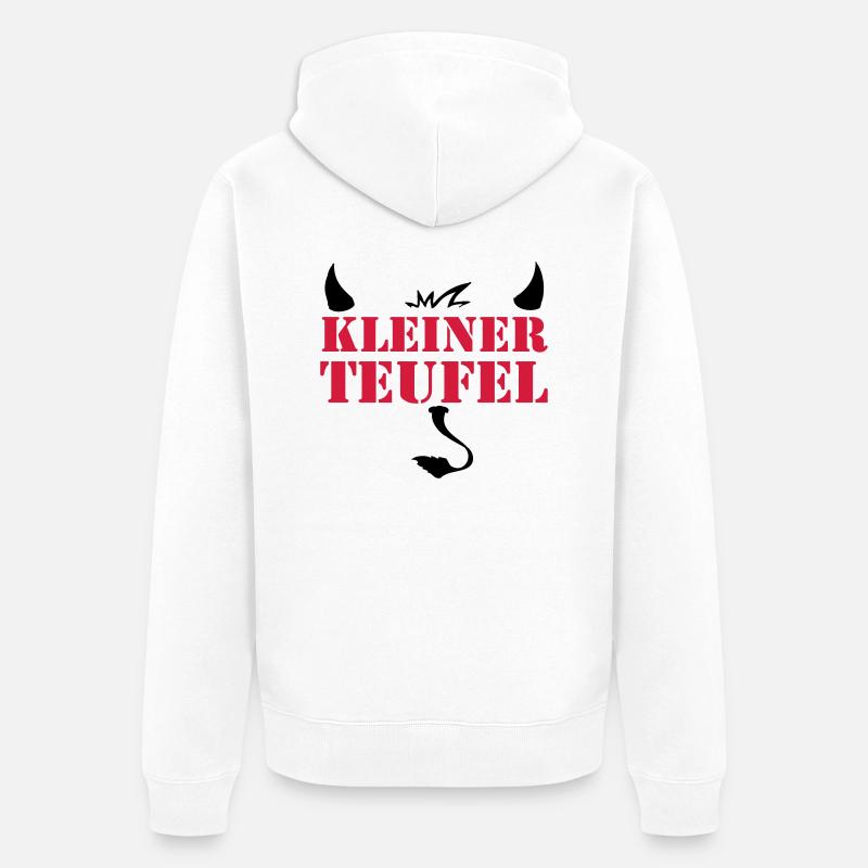 kleiner_teufel - Veste à capuche bio Premium Unisexe - blanc