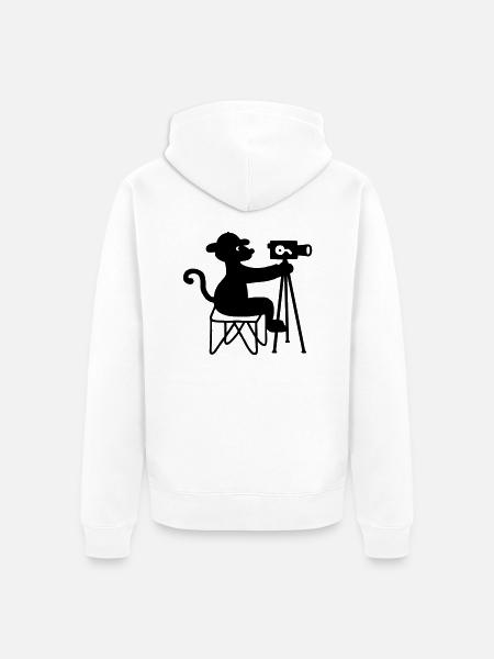 Kameramann - Unisex Premium Bio Zip Hoodie - Weiß