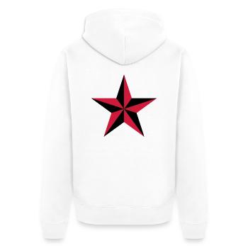 étoile nautique symbole protection tatouage marin - Veste à capuche bio Premium Unisexe - blanc - Dos - Thijin (182cm)