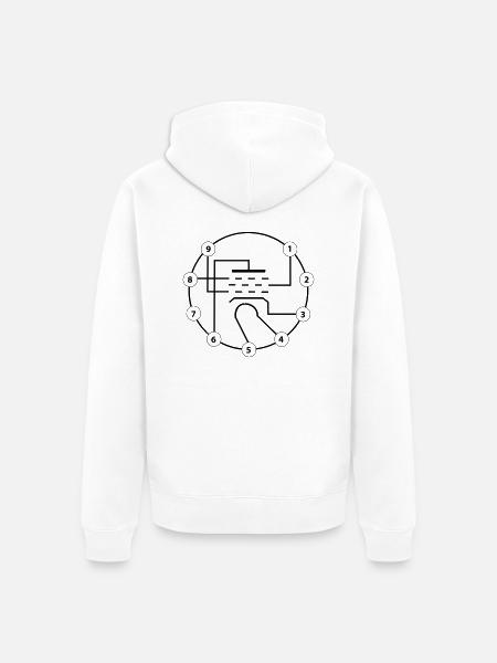 penthode - Unisex Premium Bio Zip Hoodie - Weiß