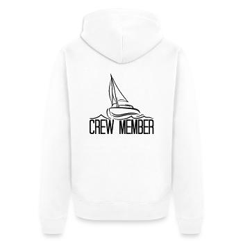 amis membres d'équipage membre voilier bateau club - Veste à capuche bio Premium Unisexe - blanc - Dos - Thijin (182cm)