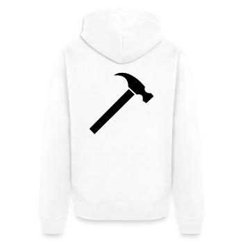 hammer - Veste à capuche bio Premium Unisexe - blanc - Dos - Thijin (182cm)