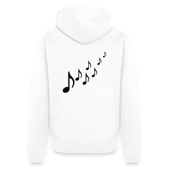 musician - Veste à capuche bio Premium Unisexe - blanc - Dos - Thijin (182cm)