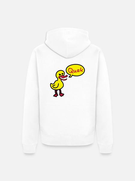 Quack - Duck 3 - Unisex Premium Organic Zip Hoodie - white