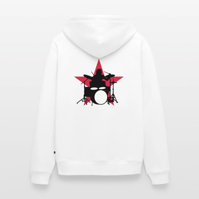 drummer_e_2c Unisex Premium Bio Zip Hoodie