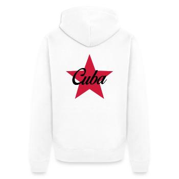 Cuba - Veste à capuche bio Premium Unisexe - blanc - Dos - Thijin (182cm)