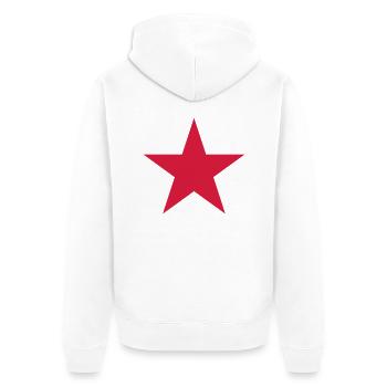 Étoile - Veste à capuche bio Premium Unisexe - blanc - Dos - Thijin (182cm)