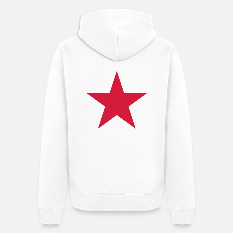 Étoile - Veste à capuche bio Premium Unisexe - blanc