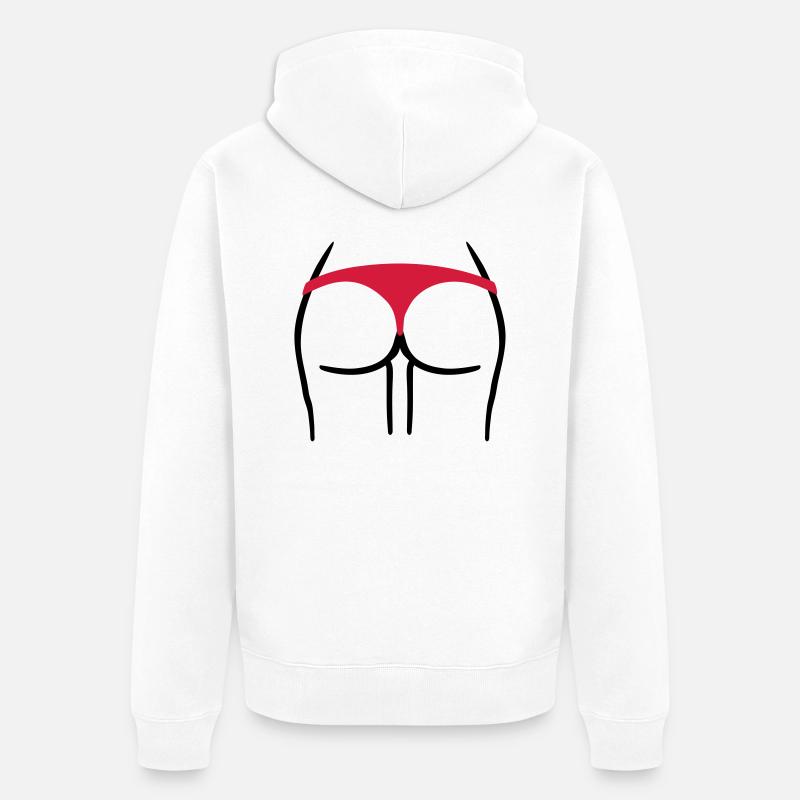 Cul - Veste à capuche bio Premium Unisexe - blanc
