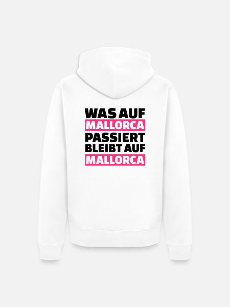 Mallorca - Unisex Premium Bio Zip Hoodie - Weiß