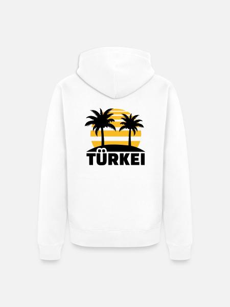 Türkei - Unisex Premium Bio Zip Hoodie - Weiß