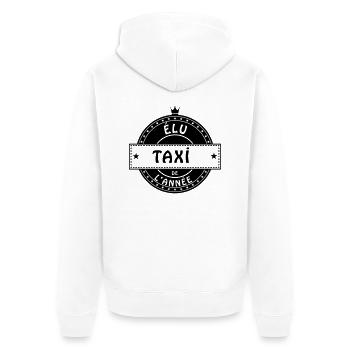 elu taxi de l'année - Veste à capuche bio Premium Unisexe - blanc - Dos - Thijin (182cm)