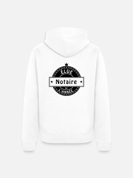 elue notaire - Veste à capuche bio Premium Unisexe - blanc