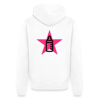 Kinderpflegerin / Kinder / Kind / Baby - Unisex Premium Bio Zip Hoodie - Weiß - Hinten - Thijin (182cm)