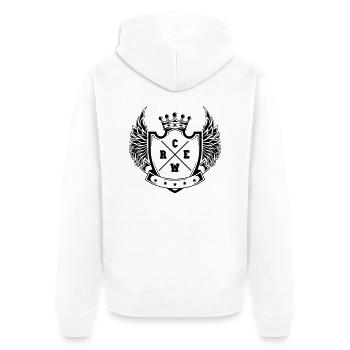 Équipage - Veste à capuche bio Premium Unisexe - blanc - Dos - Thijin (182cm)