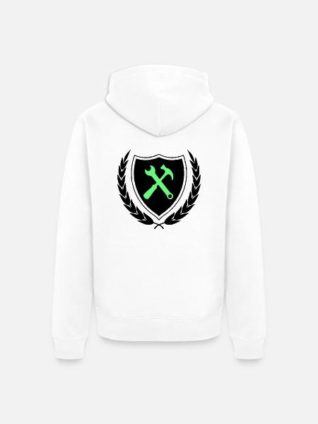 handwerker wappen - Unisex Premium Bio Zip Hoodie - Weiß