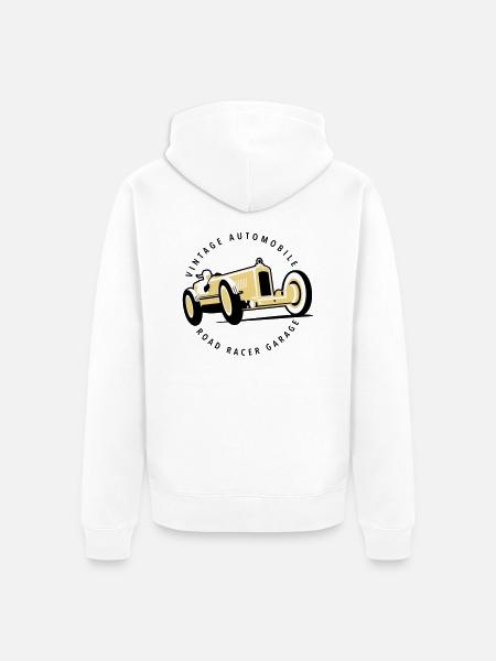 Car garage - Veste à capuche bio Premium Unisexe - blanc