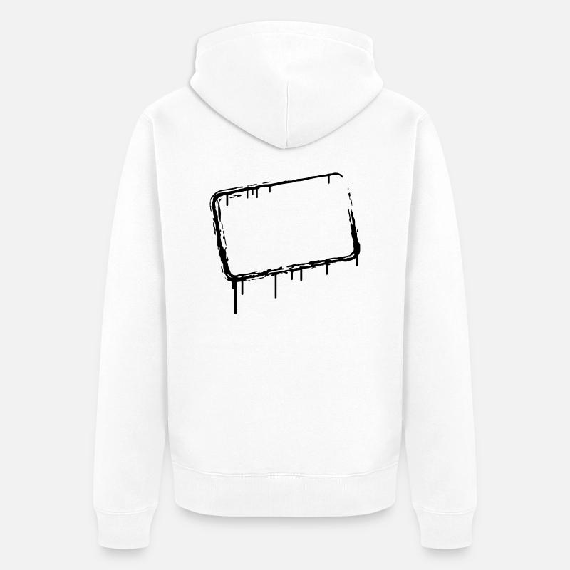 Cadre de graffiti - Veste à capuche bio Premium Unisexe - blanc