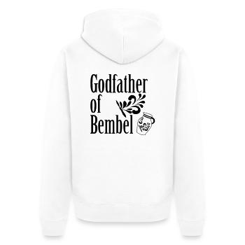 Parrain de Bembel #FrankfurtShirts - Veste à capuche bio Premium Unisexe - blanc - Dos - Thijin (182cm)
