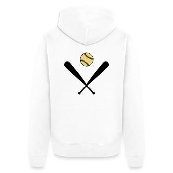 Baseball - Veste à capuche bio Premium Unisexe - blanc - Dos - Thijin (182cm)