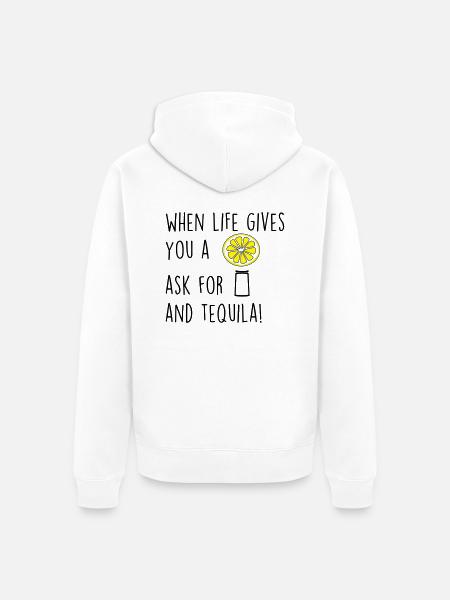 whenlifegivesu - Unisex Premium Bio Zip Hoodie - Weiß