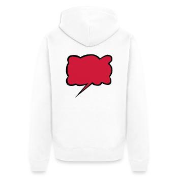 cartoon cloud, bulle BD - Veste à capuche bio Premium Unisexe - blanc - Dos - Thijin (182cm)