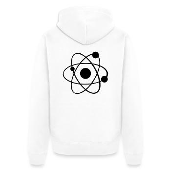 Atome - Veste à capuche bio Premium Unisexe - blanc - Dos - Thijin (182cm)