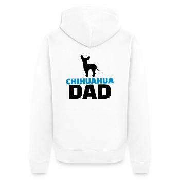 Chihuahua - Unisex Premium Bio Zip Hoodie - Weiß - Hinten - Thijin (182cm)